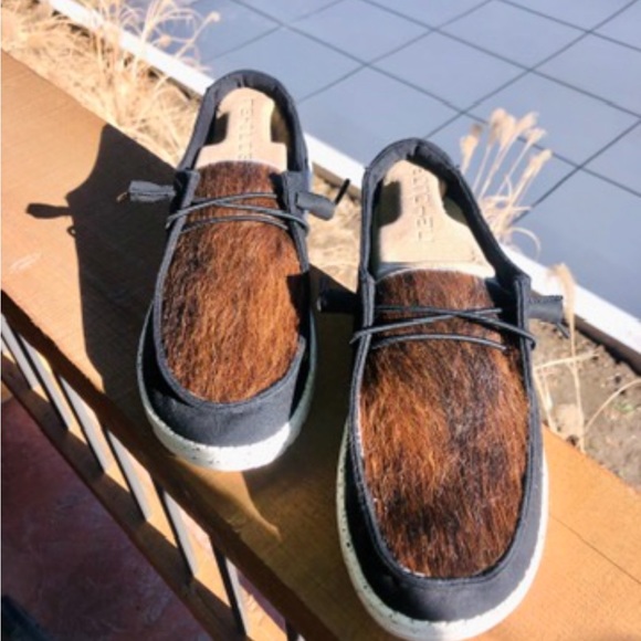 Women's CUSTOM Cowhide Hey Dudes ! 🐄🐄 read description - Picture 9 of 13